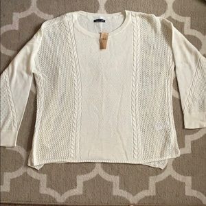 Cream Lightweight American Eagle Sweater